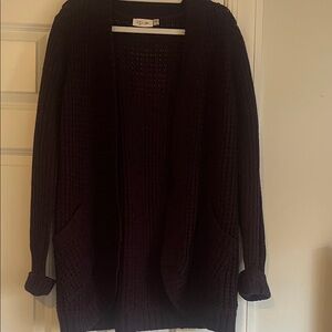 RD Style Deep Purple Cardigan Sweater